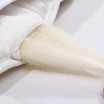 富安娜 舒暖 100%羊毛蚕丝 二合一子母被加厚被 10斤 230*229cm 白 商品图1