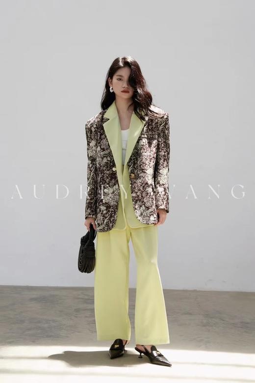 Kai & Kiera 复古个性提花西装外套 17181 商品图2