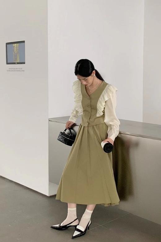 Le Malene 木耳边设计感上衣半裙套装 17170 商品图2