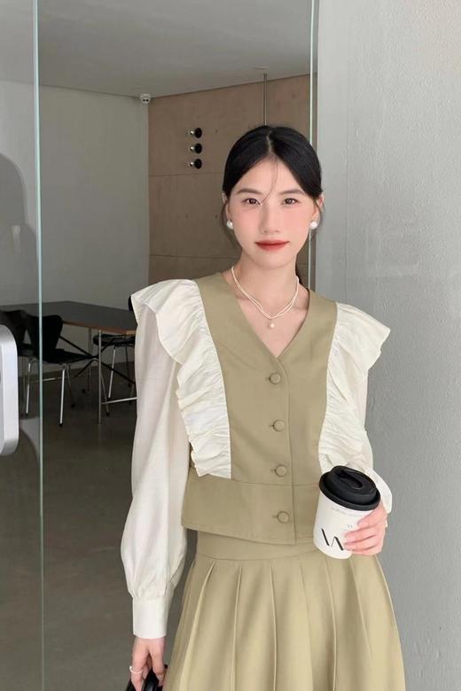 Le Malene 木耳边设计感上衣半裙套装 17170 商品图3