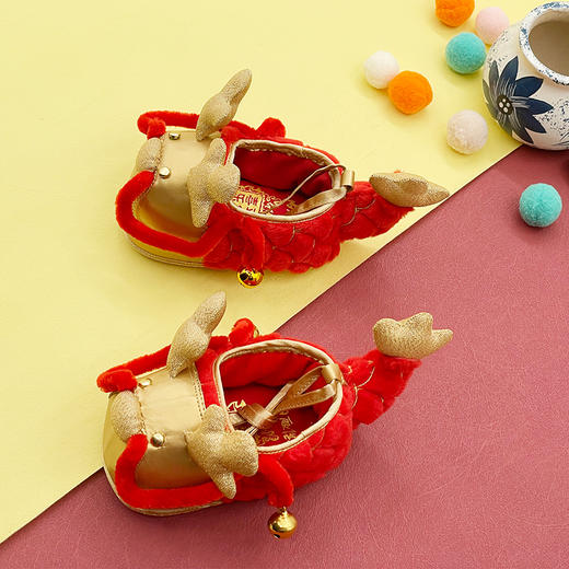 内联升童鞋生肖系列龙的传人生肖限定宝宝鞋5462C 商品图0