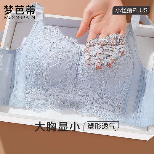 梦芭蒂全罩杯内衣女大胸显小无钢圈文胸收副乳防下垂胸罩晴岚落落 商品图0