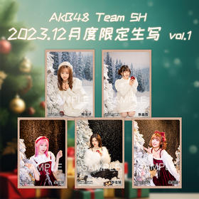 AKB48teamSH 12月度限定生写VOL.1/VOL.2/VOL.3/