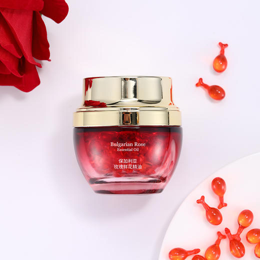 【下单送洁面乳30ml+3片保湿面膜+3粒鲜花精油 】
 保加利亚玫瑰鲜花精油40粒/瓶 商品图3