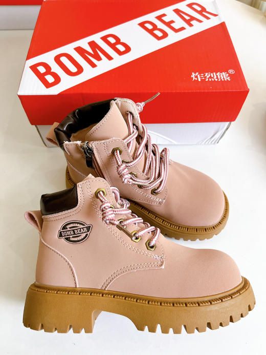 【BOMB BEAR 炸烈熊】潮流时尚爆款百搭马丁靴💖轻松拿捏宝贝的秋冬穿搭，宝宝也要炫酷有型！ ✅鞋头宽阔不挤脚，防撞设计保护脚丫，鞋头宽阔不挤脚，防撞设计保护脚丫 商品图1
