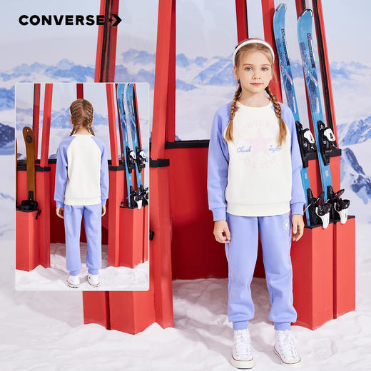 CONVERSE 匡威 冬 大童小童 儿童加绒套装 CNVN-F8-F374 商品图5