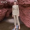 时尚干练卡其色双排扣西服套裤气质白领上班族西装套装名媛职业装 商品缩略图0