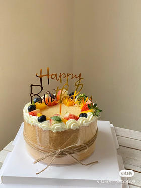 少奶油水果裸蛋糕