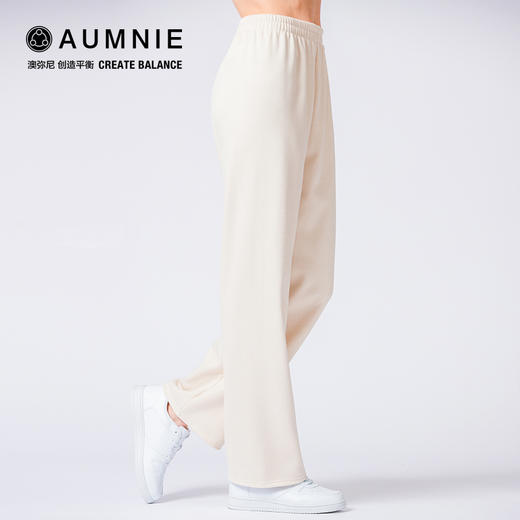 【AUMNIE】加绒条纹休闲阔腿裤 RIBBED HIGH WAIST WINTER FLEECE WIDE LEG SWEATPANTS 商品图1