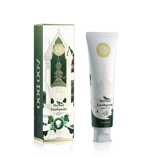 【泰国进口】VOODOO青草牙膏清新口气去渍去牙垢牙齿去口臭120g【国牙膏网备进字(粤)2024000102】 商品图5