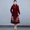 配裙子旗袍大衣加厚保暖冬季洋气中长款外套QQX-2873 商品缩略图1
