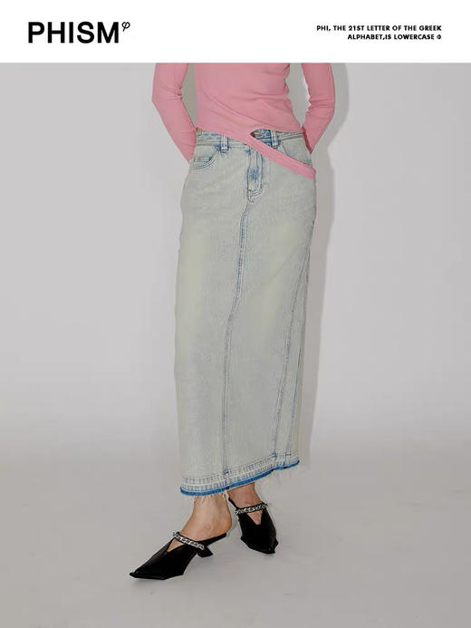 浅蓝色牛仔裙 商品图0