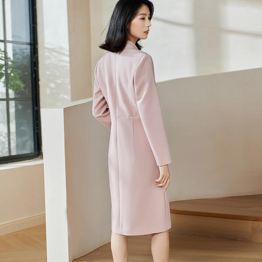 米思阳2026春季新款气质高级感修身连衣裙收腰西装正装裙子女0338 商品图5