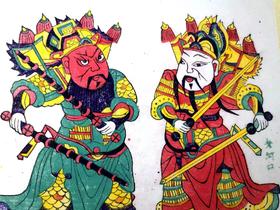 老河口木版年画（秦琼和尉迟恭门神）