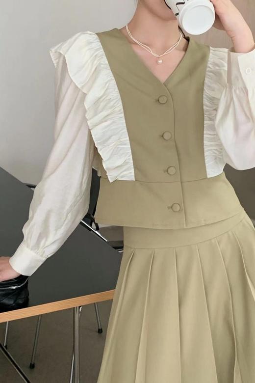 Le Malene 木耳边设计感上衣半裙套装 17170 商品图4