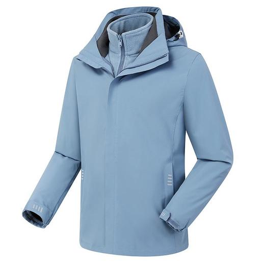 2023新款冬季户外冲锋衣男女可拆卸两件套三合一防风水登山服外套 商品图3