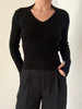 WUS01-1121-1  JUNLI黑色挂脖毛衣 [ ] 商品缩略图3