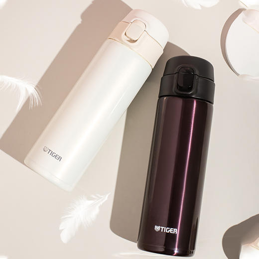 虎牌（TIGER）轻量型一键开启直饮杯MMY-A48C-WH  白色480ml 商品图2