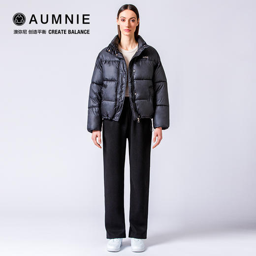 【AUMNIE】加绒条纹休闲阔腿裤 RIBBED HIGH WAIST WINTER FLEECE WIDE LEG SWEATPANTS 商品图8