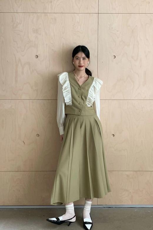 Le Malene 木耳边设计感上衣半裙套装 17170 商品图1