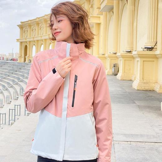 新款户外冲锋衣男女款两件套三合一防风防水登山服抓绒衣外套 商品图0