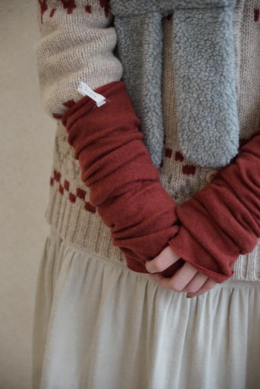 ALBUM DI FAMIGLIA 女士长款羊绒手套袖套 商品图2