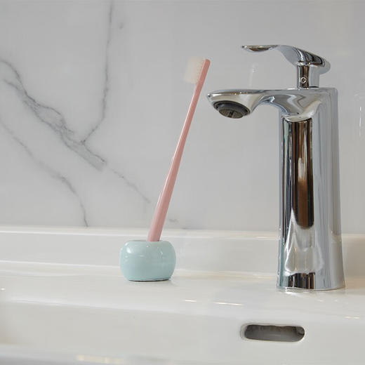 简约陶瓷牙刷架 蓝色 商品图0