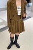 amadella 短款咖色西装外套百褶短裙套装 13803 商品缩略图3