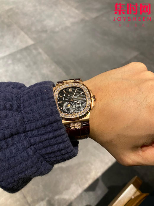 GR百达翡丽Patekphilippe运动系列鹦鹉螺5724霸道总裁 PP5724GR“钢王之王” 男士机械腕表 商品图5