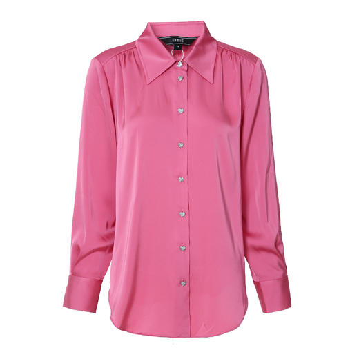 EITIE爱特爱春季新款宽松舒适气质长袖女衬衣7309004 商品图5
