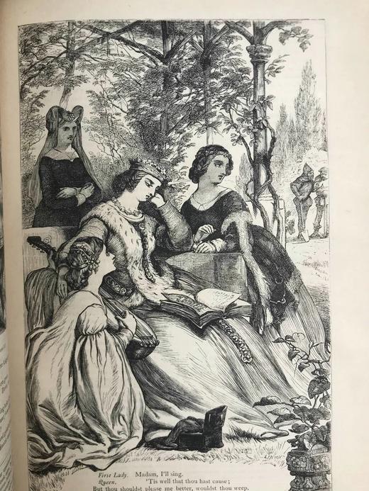 约19世纪后期 莎士比亚作品集（历史剧） 塞洛斯数百幅插图 真皮精装16开 商品图9