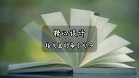 精心设计作文里的每个句子