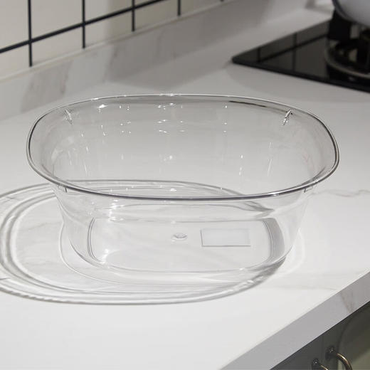 PET透明脸盆L 透明 商品图1