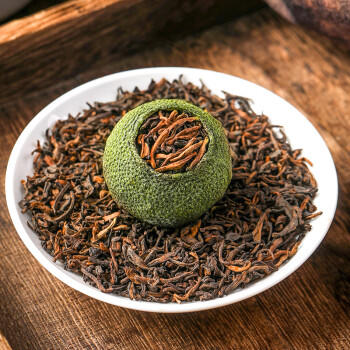 福东顺 茶叶 正宗生晒新会小青柑普洱茶熟茶礼盒装600g 商品图3