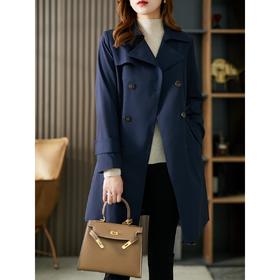 英伦风衣女中长款2023春秋新款外套系带韩版宽松显瘦外搭上衣