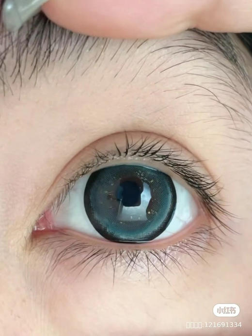 【本店实拍】狗狗眼摩尔糖系列偏大着色-黑/蓝/绿灰/巧/棕/粉-14.5mm 【年抛 度数0-1000度 含525/575 】 商品图2