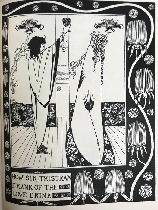 含藏书票！限量1500套1893-94年 马洛礼《亚瑟王之死》（全2卷） 比亚兹莱数十幅经典插图 漆布精装16开 商品图12