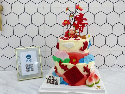 奶奶/婆婆/传统中国风祝寿款蛋糕 商品图0