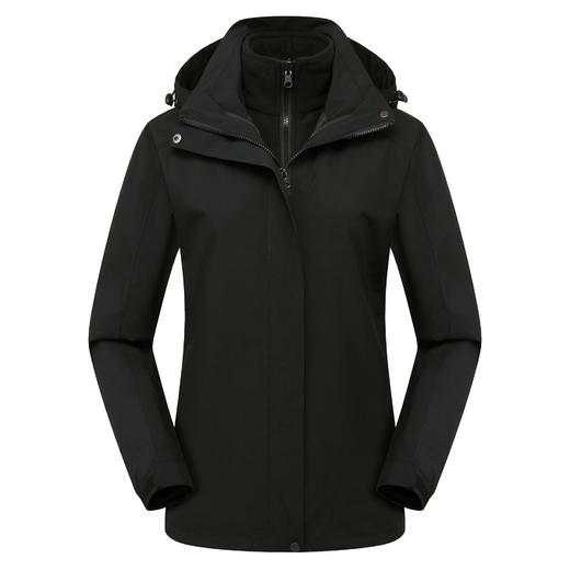 冬季新款户外冲锋衣男女两件套三合一可拆卸抓绒衣防风防水登山服 商品图2