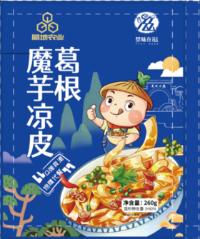 【严选】晶地葛根魔芋凉皮260g/袋*5袋（厂家直发）