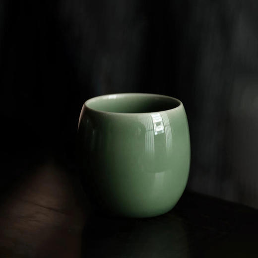 龙泉青瓷严少英素面小杯品杯茶杯功夫小茶杯陶瓷喝茶专用家用待客品茗杯 商品图7