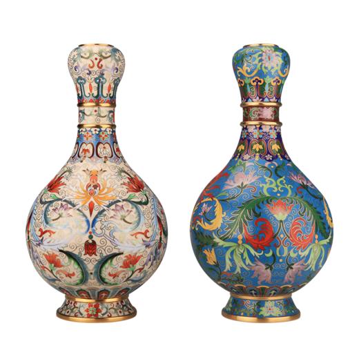 《一路连升》珐琅对瓶 商品图2