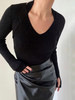 WUS01-1121-1  JUNLI黑色挂脖毛衣 [ ] 商品缩略图0