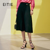 EITIE爱特爱春季新款A字黑色半裙7306005 商品缩略图0