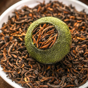 福东顺 茶叶 正宗生晒新会小青柑普洱茶熟茶礼盒装600g 商品图1