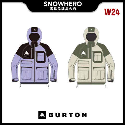 2324 BURTON DRYRIDE 3L ROWDY JACKET 滑雪服 商品图0