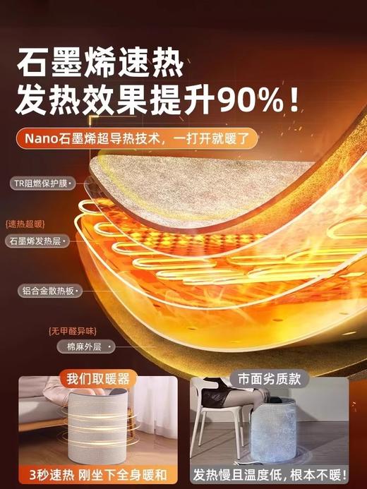 暖脚神器冬天暖脚宝办公室桌下取暖器烤腿暖捂脚电加热垫保暖围挡 商品图1
