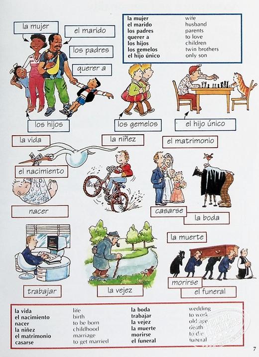 【中商原版】少儿学西班牙语 入门词典 附线上发音查询 西班牙文原版 Spanish Dictionary for Beginners Francoise Holmes 商品图4