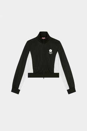 KENZO 拉链连帽卫衣女  FE52SW1194IE-99J BLACK.