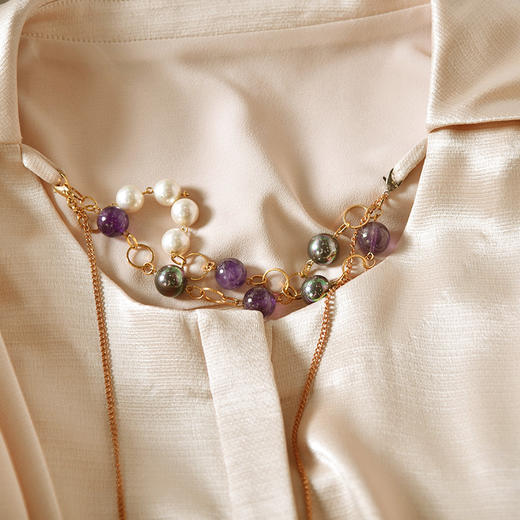 ST.SANLI【定制系列】柔和雅致的浅米色廓形款衬衫GA122E09 商品图3